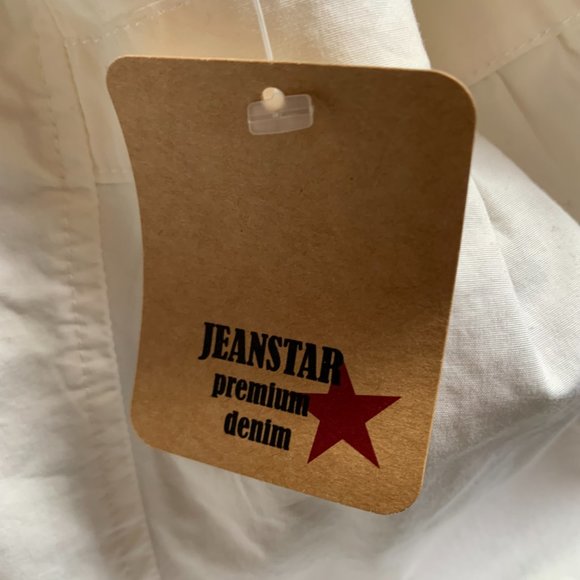 JEANSTAR PREMIUM DENIM WHITE JACKET SIZE XL NWT - Picture 9 of 9